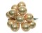 Гроздь стеклянных шаров на проволоке d2.5cм, 12шт по 12 шариков 144шт в уп., цвет: глянцевый карамел - фото 81166