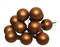 Гроздь стеклянных шаров на проволоке d2.5cм, 12шт по 12 шариков 144шт в уп., цвет: матовый светло-ко - фото 81172
