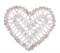 Сердце вязаное серое, 11см - фото 82558
