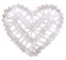 Сердце вязаное серое, 9 см - фото 82559