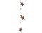 Гирлянда из 9 металлических звезд с деревянными шариками между ними - фото 83019