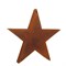 Металлическая звезда ржавая - 49х5х43,5см - фото 83041