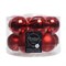 Набор шаров стеклянных d5cм, (12шт) эмаль/ матовый, цвет: рождественский красный - фото 83669