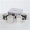 Набор Кружек Nordic, 4 шт., 300 ml,Dishwasher safe, All-roundprinting, Black, WhiteNew Bone colour-m - фото 83796