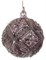 Стеклянный цветочный шар, античный, фиолетовый с серебряным блеском, 8 см - фото 84758