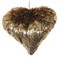 Сердце 11 см из мишуры, цвет золото, пластик - фото 84772