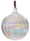 Стеклянный шар прозрачный радужный, 8 см - фото 84773