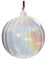 Стеклянный шар прозрачный радужный, 10 см - фото 84774