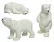 Белый медведь в ассортимете 3 вида L.13cm x W.15cm x H.26cm - фото 85867