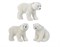 Белый медведь в ассортимете 3 вида L.14cm x W.10cm x H.16cm - фото 85868